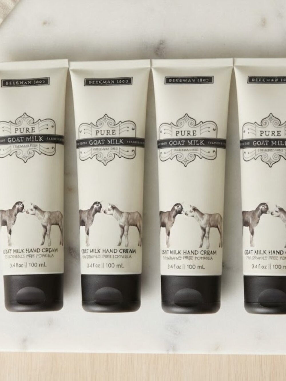 Beekman 1802 Pure Goat Milk Hand Cream - 4 Pack (3.4 oz each) NEW